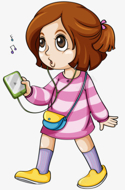 少女的祈祷听歌的少女高清图片