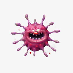 紫色病毒抽象有毒物质高清图片