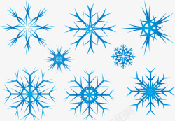 冬季热销雪花样式矢量图高清图片
