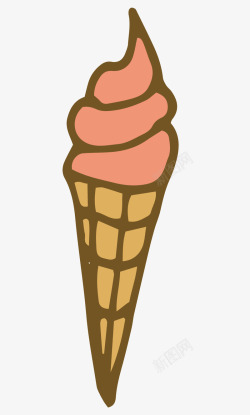 一个冰淇淋素材