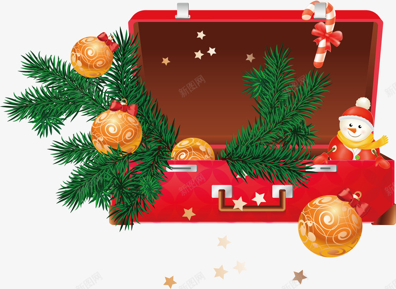 打开的红色礼盒矢量图ai免抠素材_88icon https://88icon.com 圣诞礼物 打开的礼盒 矢量png 礼盒 红色礼盒 节日礼物 矢量图