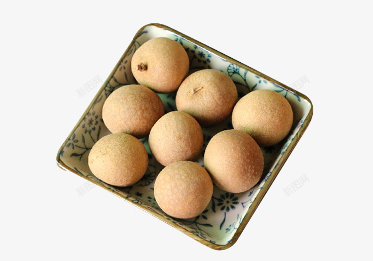 盘子里的干果零食png免抠素材_88icon https://88icon.com 休闲干果 零食桂圆干 龙眼干 龙眼零食