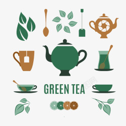 茶饮料广告素材茶和茶叶茶具高清图片