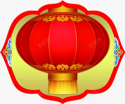 红色的灯笼png免抠素材_88icon https://88icon.com 吉祥物 喜庆 新年元素 装饰品