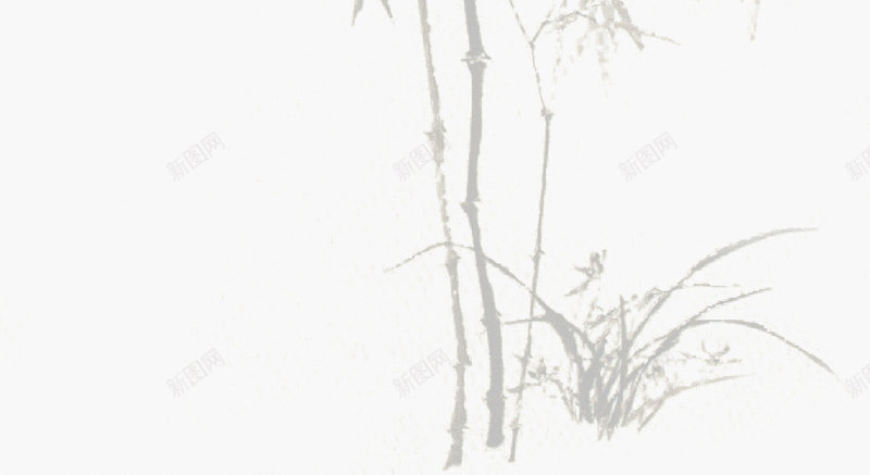 水墨画翠竹端午png免抠素材_88icon https://88icon.com 水墨画 端午 翠竹