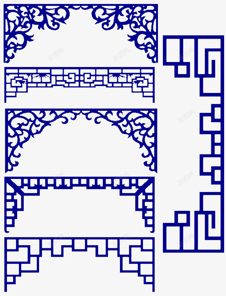 家具花纹中国风门框png免抠素材_88icon https://88icon.com 古代 古代门框 古典 复古 复杂 室内 木门 老式 花纹 设计 雕花