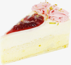 草莓味蛋糕实物图素材