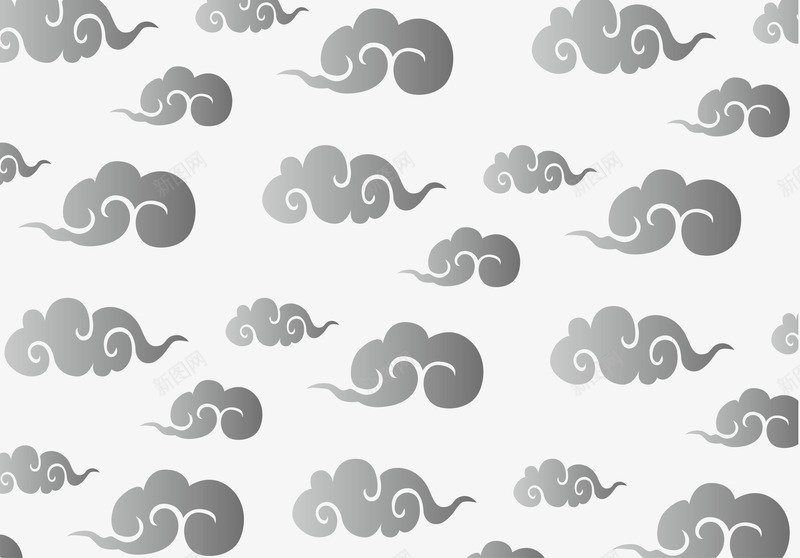 黑白渐变风格中国传统祥云底纹png免抠素材_88icon https://88icon.com 中国传统 中国风 中国风底纹 传统元素 古风 古风底纹 吉祥 渐变 祥云 祥云底图 祥云底纹 黑白 黑白渐变 黑白渐变色