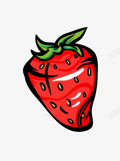 线条水果红色草莓png免抠素材_88icon https://88icon.com 水果 红色 线条 维生素 草莓 营养 补充