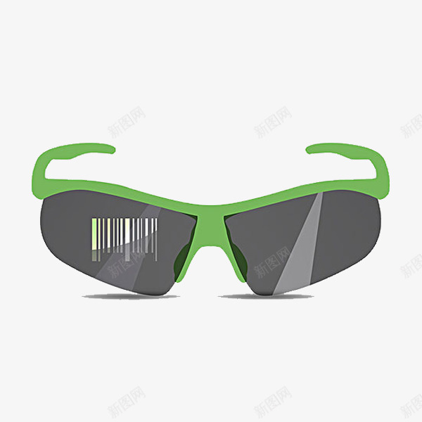 一个眼镜png免抠素材_88icon https://88icon.com 卡通 手绘 扫码 液晶 绿色的 镜片 高科技