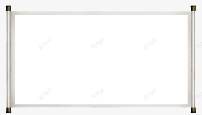 空白挂轴png免抠素材_88icon https://88icon.com 挂轴 横轴 白色 空白