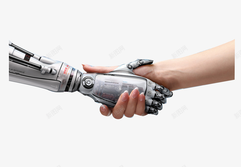 与机器人握手png免抠素材_88icon https://88icon.com 与机器人握手 与科技握后 创意握手 最创意的广告设计图 机器人的手 真人手握机器人 科幻机器人手 科技感人物