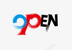 open艺术字素材