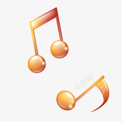金色音符素材