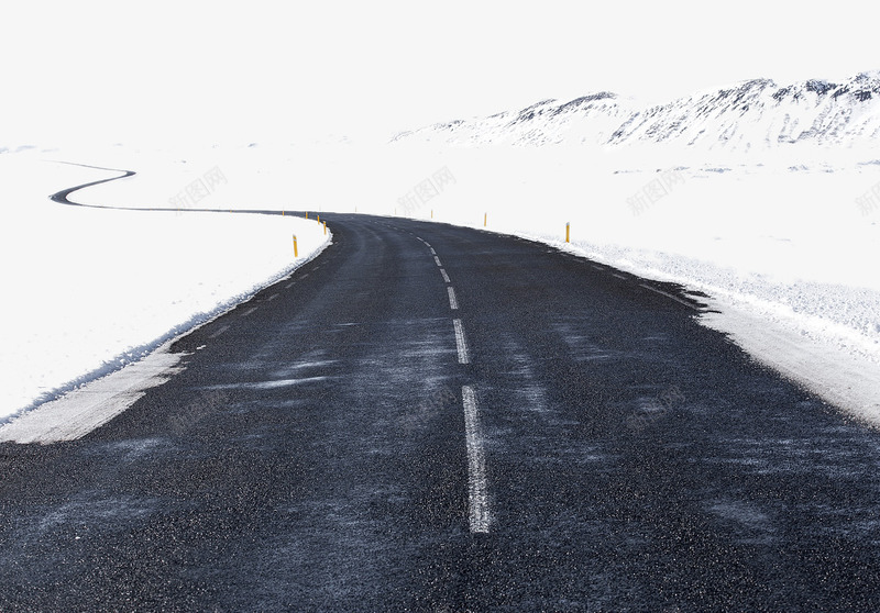 雪山上的马路png免抠素材_88icon https://88icon.com 下雪 地面 路面 雪山 马路