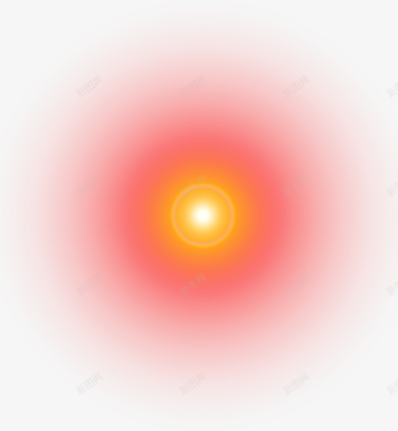 红色太阳光晕元旦png免抠素材_88icon https://88icon.com 元旦 光晕 太阳 红太阳 红色