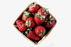 红色诱人草莓素材