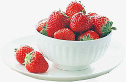 盘子碗草莓素材