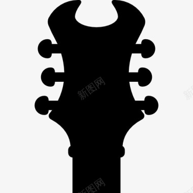 潮流吉他音响矢量图吉他后面的部分图标图标