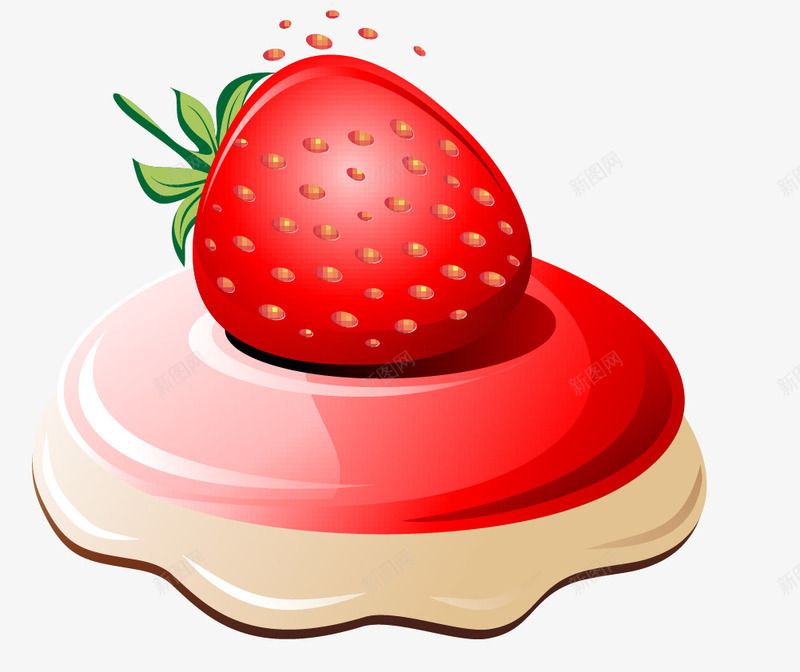 草莓果酱装饰png免抠素材_88icon https://88icon.com 免抠PNG 卡通 果酱 水果装饰 美食 草莓 蛋糕装饰 餐厅甜点