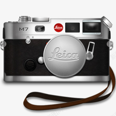莱卡M7银色相机图标图标