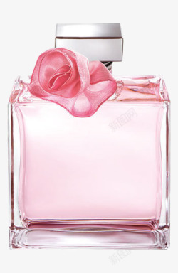 实物香水粉色女性香水高清图片
