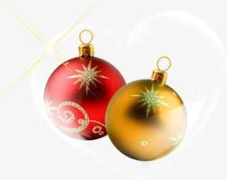 圣诞圆球装饰喜庆节日素材