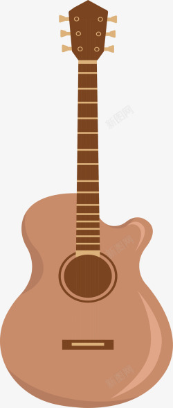 精美吉他乐器吉他矢量图高清图片