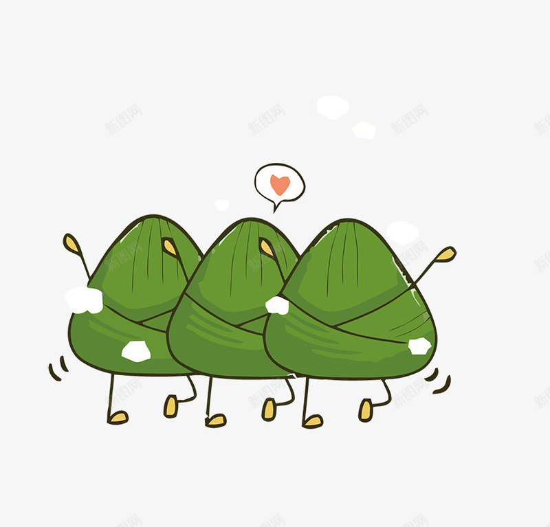 手绘可爱卡通插图端午节粽子插图png免抠素材_88icon https://88icon.com 卡通插图 卡通表情 可爱 手绘 端午节 粽子插图