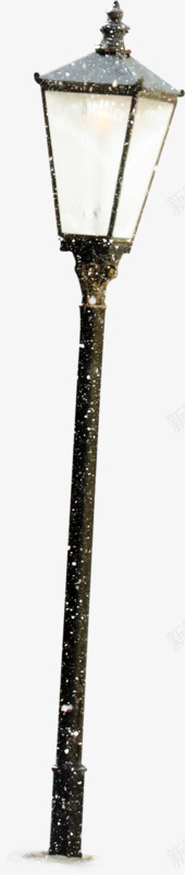 雪景中的路灯通透明亮png免抠素材_88icon https://88icon.com 明亮 路灯 雪景