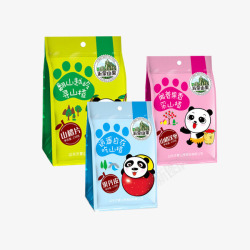 熊猫卡通零食包装袋海报