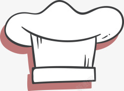卡通厨师帽子矢量图素材