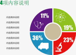 四项具体内容说明图矢量图素材