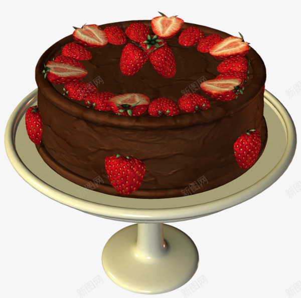 草莓巧克力生日蛋糕png免抠素材_88icon https://88icon.com 巧克力 巧克力酱 生日蛋糕 草莓