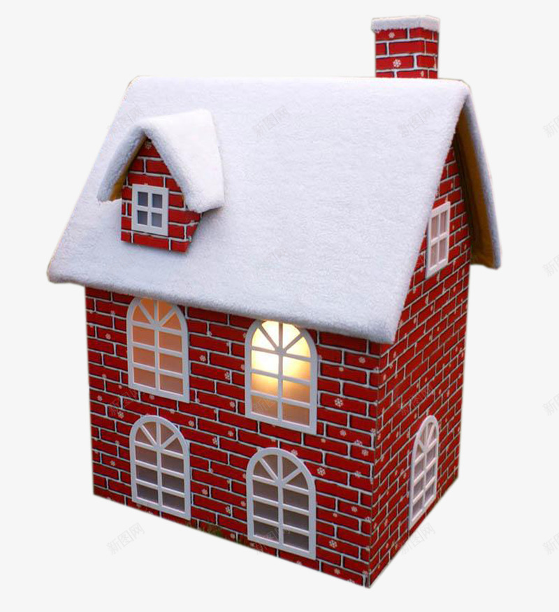 白雪覆盖的红色房子png免抠素材_88icon https://88icon.com 下雪的屋顶 下雪的房顶 房子 白雪 覆盖