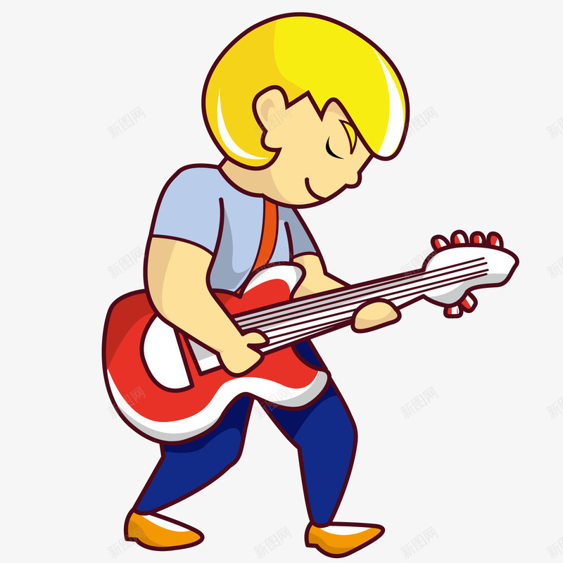 弹着吉他的摇滚歌手png免抠素材_88icon https://88icon.com 吉他 摇滚 歌手