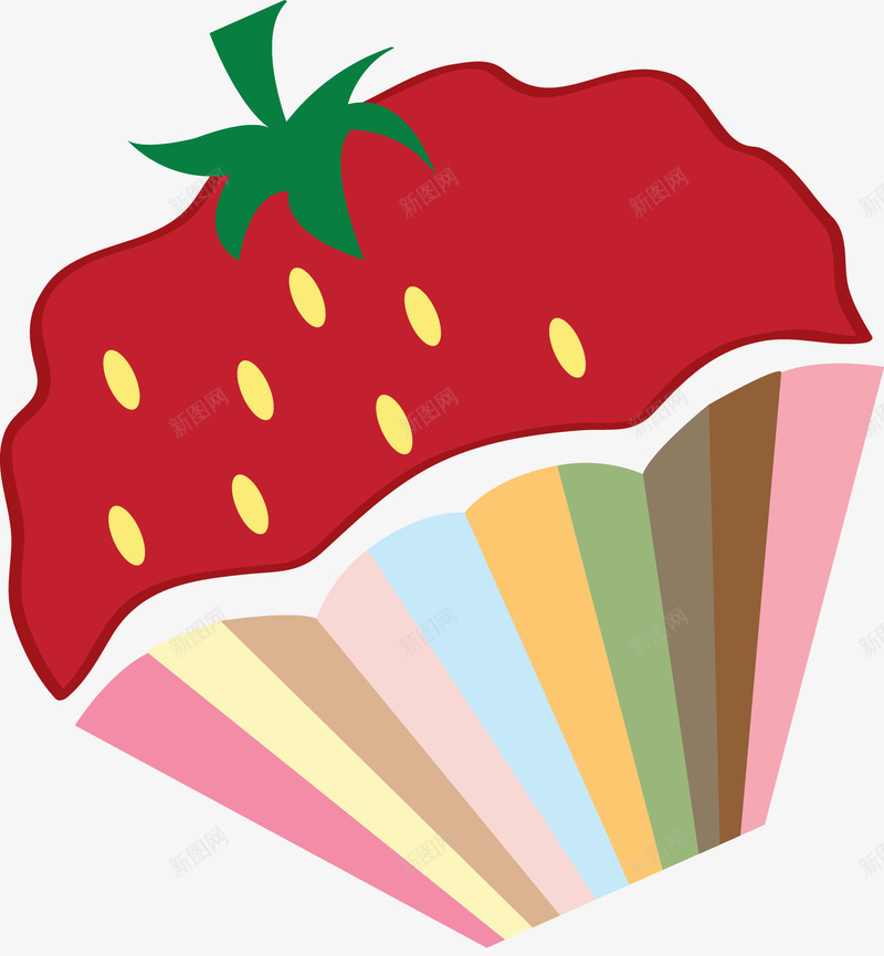 手绘草莓纸杯布丁蛋糕png免抠素材_88icon https://88icon.com 布丁 手绘草莓布丁 甜品 甜食 纸杯蛋糕 草莓 草莓布丁 草莓蛋糕 食物