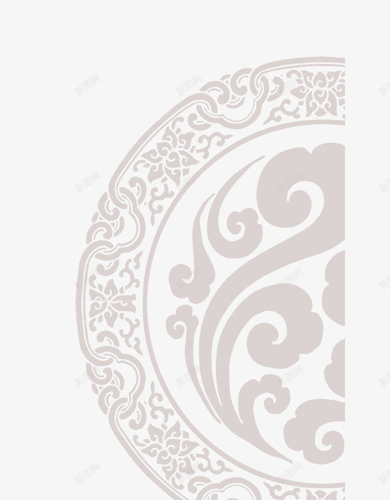 黑色中国风纹理png免抠素材_88icon https://88icon.com png 中国风 圆环 素材 纹理
