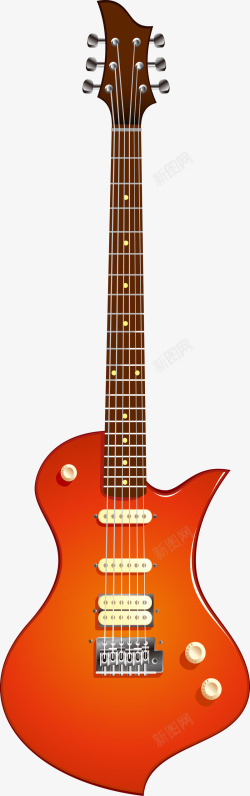 吉他乐器矢量图素材