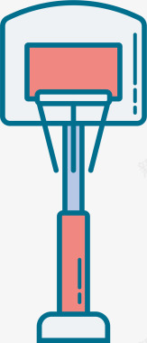 扁平化篮球框图标图标