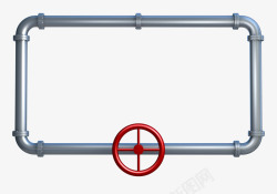 弯曲水管科技管道金属边框高清图片
