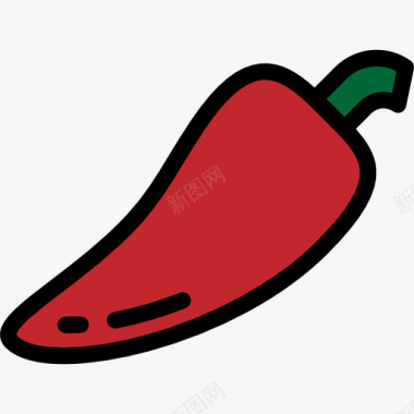 烤食品和餐厅Chilipepper图标图标