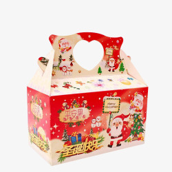 苹果包装长款圣诞平安果包装盒高清图片