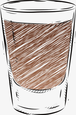 杯子生榨椰子果汁矢量图素材