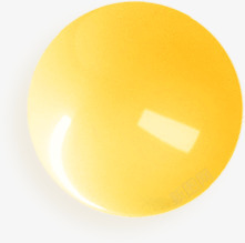 黄色手绘圆球装饰素材