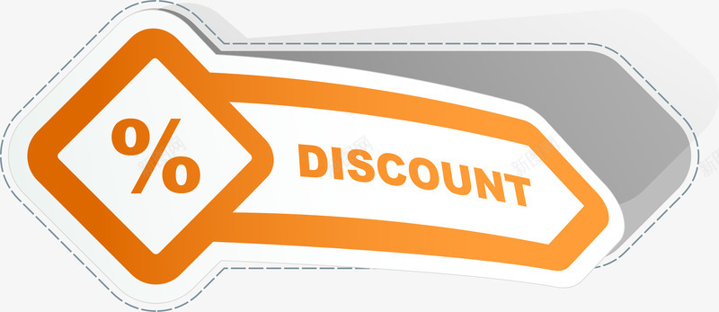 黄色discount标签png免抠素材_88icon https://88icon.com discount 促销 免抠PNG 打折 标签 装饰图案 黄色