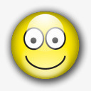 微笑情感表情符号快乐亚祖笑脸图标图标
