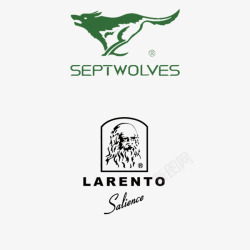 七匹狼和外国品牌logo样机素材