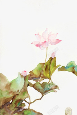 唯美中国古风插画素材