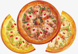 香菇枸杞披萨饼素材